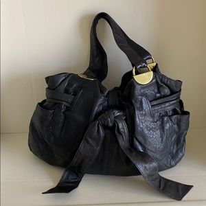 Kooba Elisha Black Leather Handbag